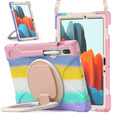 Чехол для Samsung Galaxy Tab S10 Lite / S10 FE / S9 FE / S9 / S8 / Tab S7, бронированный вращающийся на 360, цветной