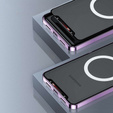 Захисний чохол для камери Samsung Galaxy S21 FE 5G, CamShield MagSafe, прозорий / фіолетовий