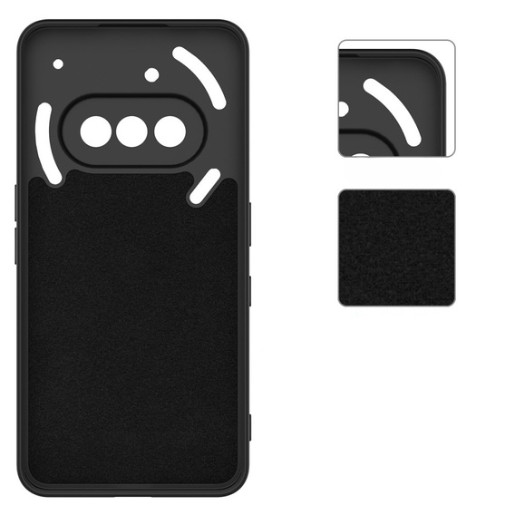 Чoхол до Nothing Phone 3a, Silicone Lite, чорний
