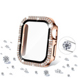 2в1 чехол и защитное стекло для часов Apple Watch 4/5/6/SE 44mm, Pink 