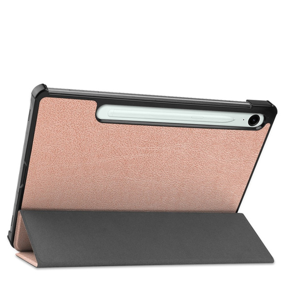 Чехол для Samsung Galaxy Tab S9 FE, Tri-fold, розовый rose gold