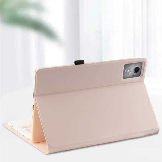 Чехол-клавиатура Bluetooth с тачпадом для Lenovo Tab K11 Plus - розовый