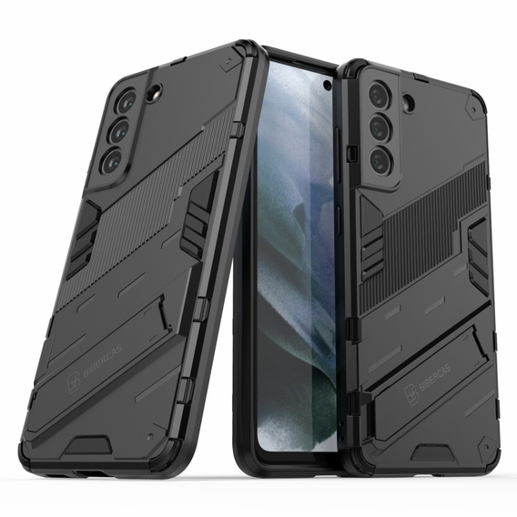 Чехол для Samsung Galaxy S21 FE, Military kickstand, синий