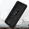 Бронированный Чехол до Xiaomi Redmi Note 8 Pro, Nox Case Ring, чёрный