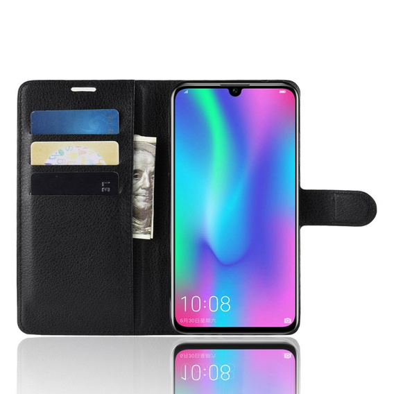Чохол-книжка для Huawei P Smart 2019, Split Leather Wallet, чорний