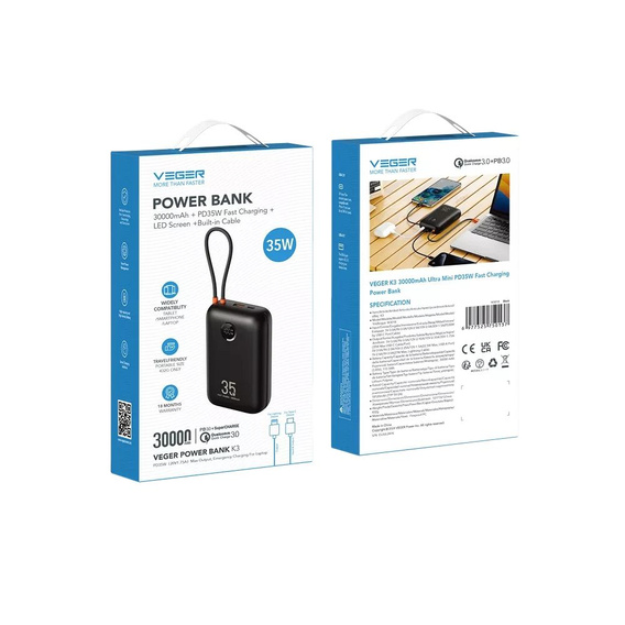 Tech-Protect Power Bank 5000mAh LifeMag MagSafe, Black