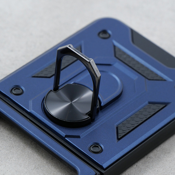 Бронированный Чехол до Samsung Galaxy Z Flip5 5G, Nox Case Ring, синий