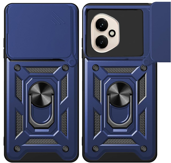 Чехол NOX Camera Slide Honor 400 5G, CamShield Slide, синий