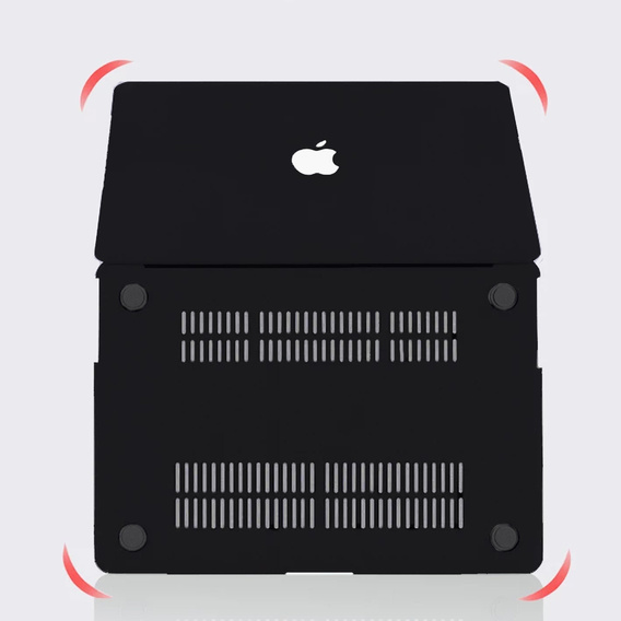 Чехол для MacBook Air 13 A2337 M1 A2179 A1932, HardShell, чёрный