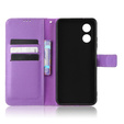 Чохол-книжка для Oppo A17, Wallet Smart Magnet, фіолетовий