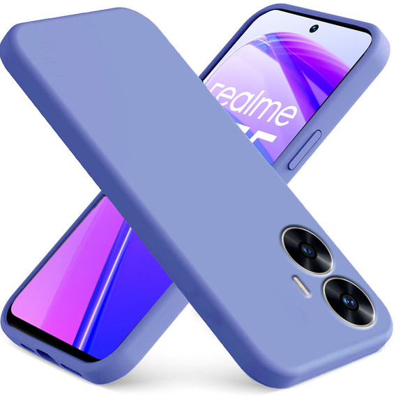 Чoхол до Realme C55, Silicone Lite, фіолетовий