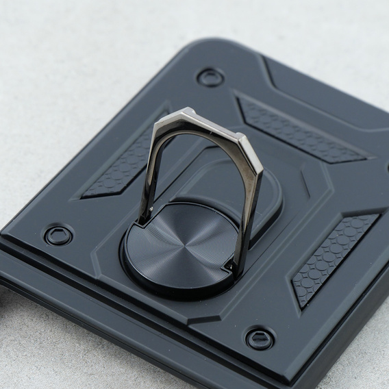 Бронированный Чехол до Samsung Galaxy Z Flip5 5G, Nox Case Ring, чёрный