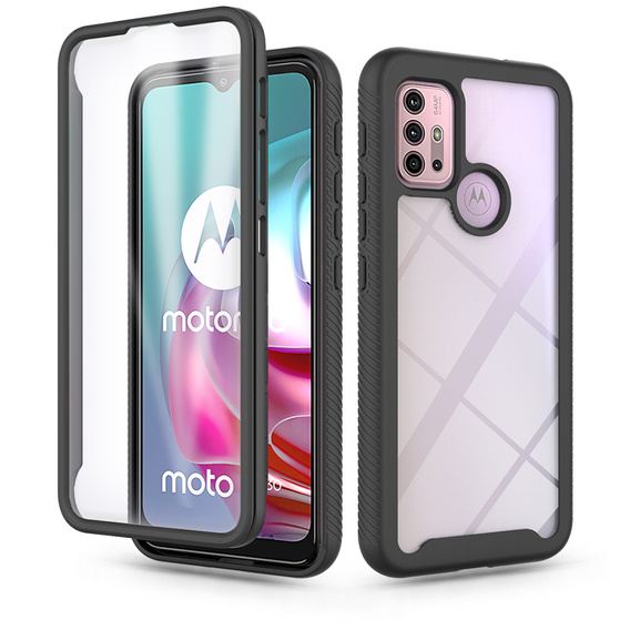 Чехол для Motorola Moto G10 / G20 / G30, Shockproof, с пленкой, синий