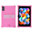 Чехол для Xiaomi Redmi Pad SE 11", бронированный с подставкой и ремешком, розовый