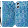 Откидной чехол для Oppo A17, Wallet mandala, синий