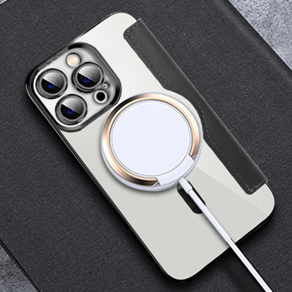 Чохол-книжка для iPhone 13 Pro, RFID Wallet MagSafe CamShield, чорний