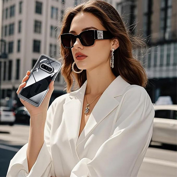 Чехол до Nothing Phone 3a, Fusion Hybrid, прозрачный