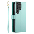 Чохол-книжка для Samsung Galaxy S25 Ultra, Wallet Zipper Pocket, зелений