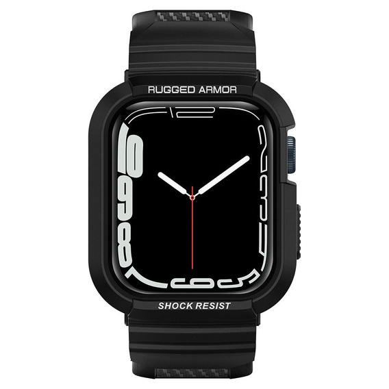 Чoхол ремінець SPIGEN до Apple Watch 4/5/6/7/SE 44/45mm, Rugged Armor Pro, Black