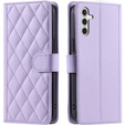 чехол-крышка для Samsung Galaxy A16, Rhombus Crossbody Leather, фиолетовый