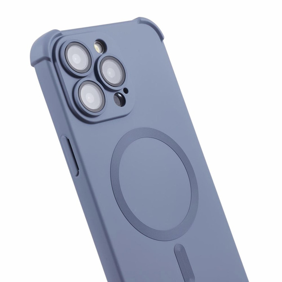 Силіконовий чохол для iPhone 15 Pro Max, магнітна, для MagSafe, м'яти