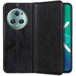 Чехол до Honor Magic 5 Pro 5G, Wallet Litchi Leather, чёрный