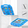 Детский чехол для iPad 9.7" 2018/2017 (6/5 gen.) / Pro 9.7" 2016, Cute Patterns, с подставкой, синий