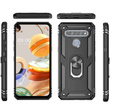 Бронированный Чехол до LG K61, Nox Case Ring, чёрный