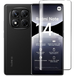 3D загартоване скло для Xiaomi Redmi Note 14 Pro, чорна рамка