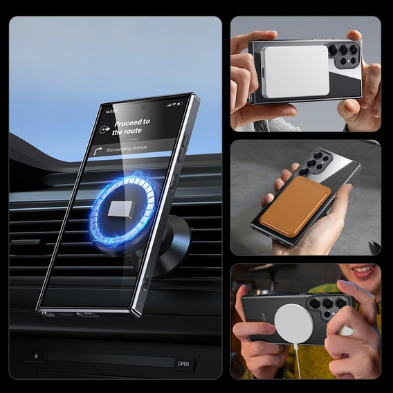 Магнітний чохол для Samsung Galaxy S25 Ultra, для MagSafe, чорний