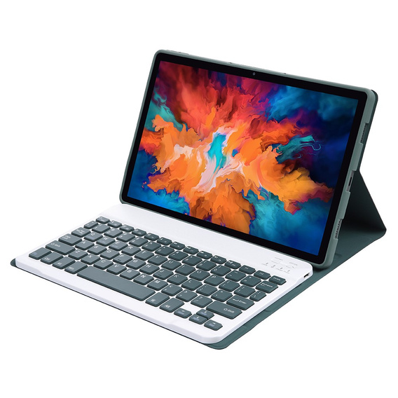 Чехол + клавиатура Lenovo Tab P11 J606F / P11 5G J607Z, тёмно-зелёный