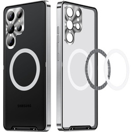 Защитный чехол для камеры Samsung Galaxy S23 Ultra, CamShield MagSafe, прозрачный / серебряный