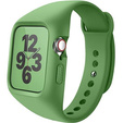 Ремень + чехол Suritch для Apple Watch 4/5/6/7/8/SE 44/45mm, зелёная