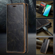 Откидной чехол для Samsung Galaxy S23, ERBORD Waxy Wallet, коричневый