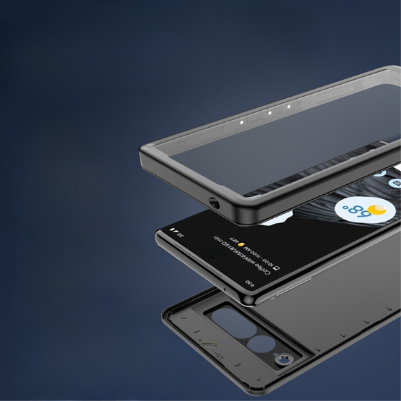 Водонепроницаемый чехол IP68 для Google Pixel 7 Pro, Redpepper, чёрный