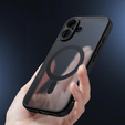 Матовый чехол для iPhone 17, для Magsafe, матовый черный