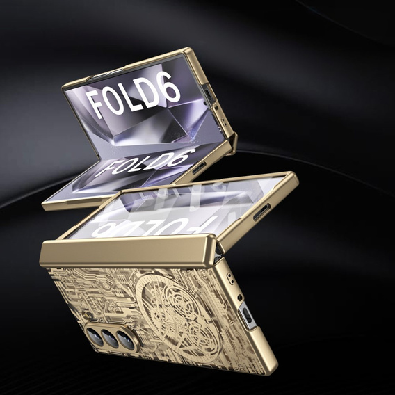 Чохол для Samsung Galaxy Z Fold6 5G, Mechanical Legend, золотий