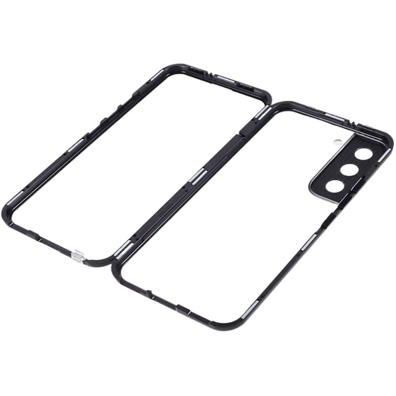 Чохол для Samsung Galaxy S21, Magnetic Dual Glass, чорний