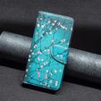 Откидной чехол для Infinix Hot 40i, Wallet, Sakura синий