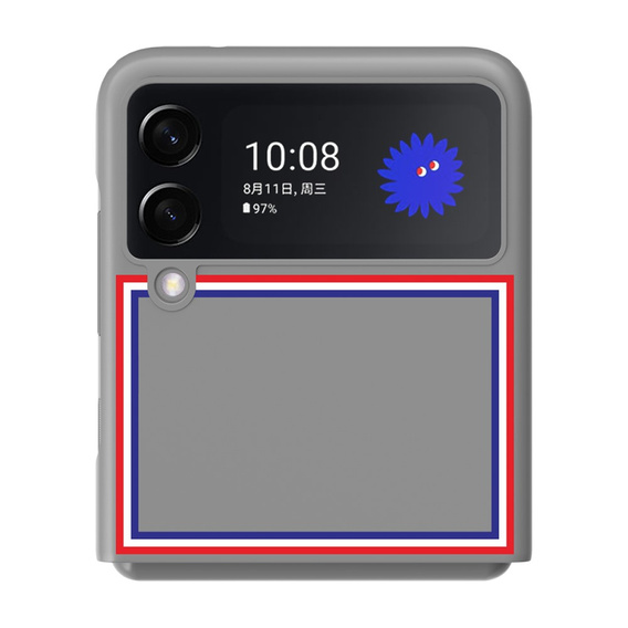 Чoхол PC Flip Case до Samsung Galaxy Z Flip3 5G, Pattern, Grey