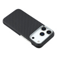 Чохол для iPhone 17 Pro, Carbon Fiber, для MagSafe, чорний