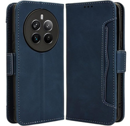 Откидной чехол для Realme 12+ Plus 5G, Card Slot, темно-синий