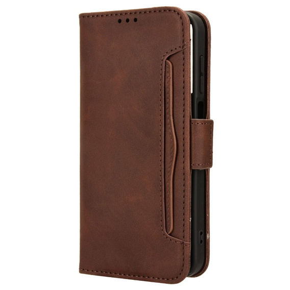 Откидной чехол для Samsung Galaxy M15 5G, Card Slot, коричневый