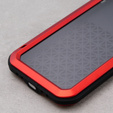 Чoхол Love Mei до iPhone 12, armored with glass, червоний