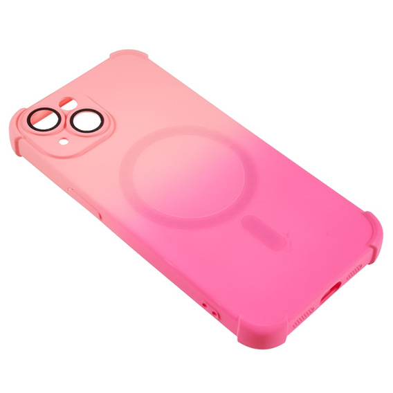 Силіконовий чохол для iPhone 13, градієнтний магнітний, для MagSafe, рожевий