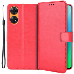 Откидной чехол для Oppo Reno8 T, Wallet, красный