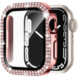 2в1 чехол и защитное стекло для часов Apple Watch 4/5/6/SE 44mm, Pink