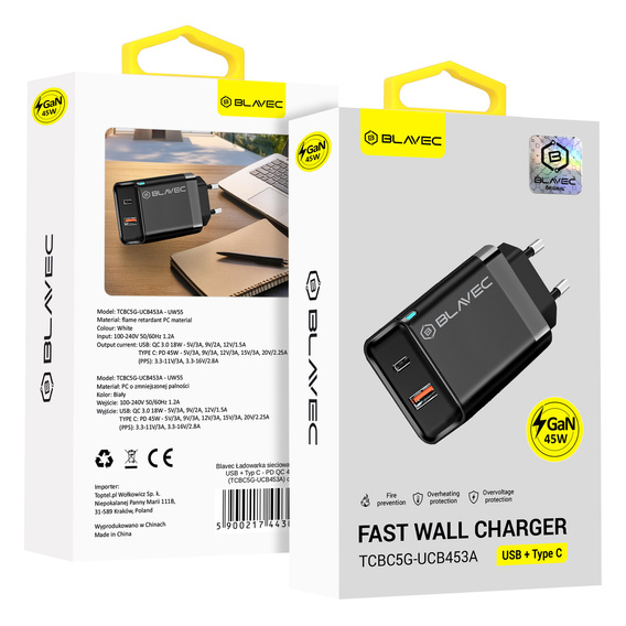 Сетевое зарядное устройство XO CE15 20W, USB-C, белый