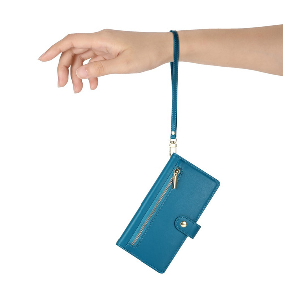Чохол-книжка для iPhone 16, Wallet Zipper Pocket, м'яти