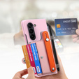 Чохол для Samsung Galaxy Z Fold 5 5G, з підставкою, склом та стилусом, шкіряний, чорний